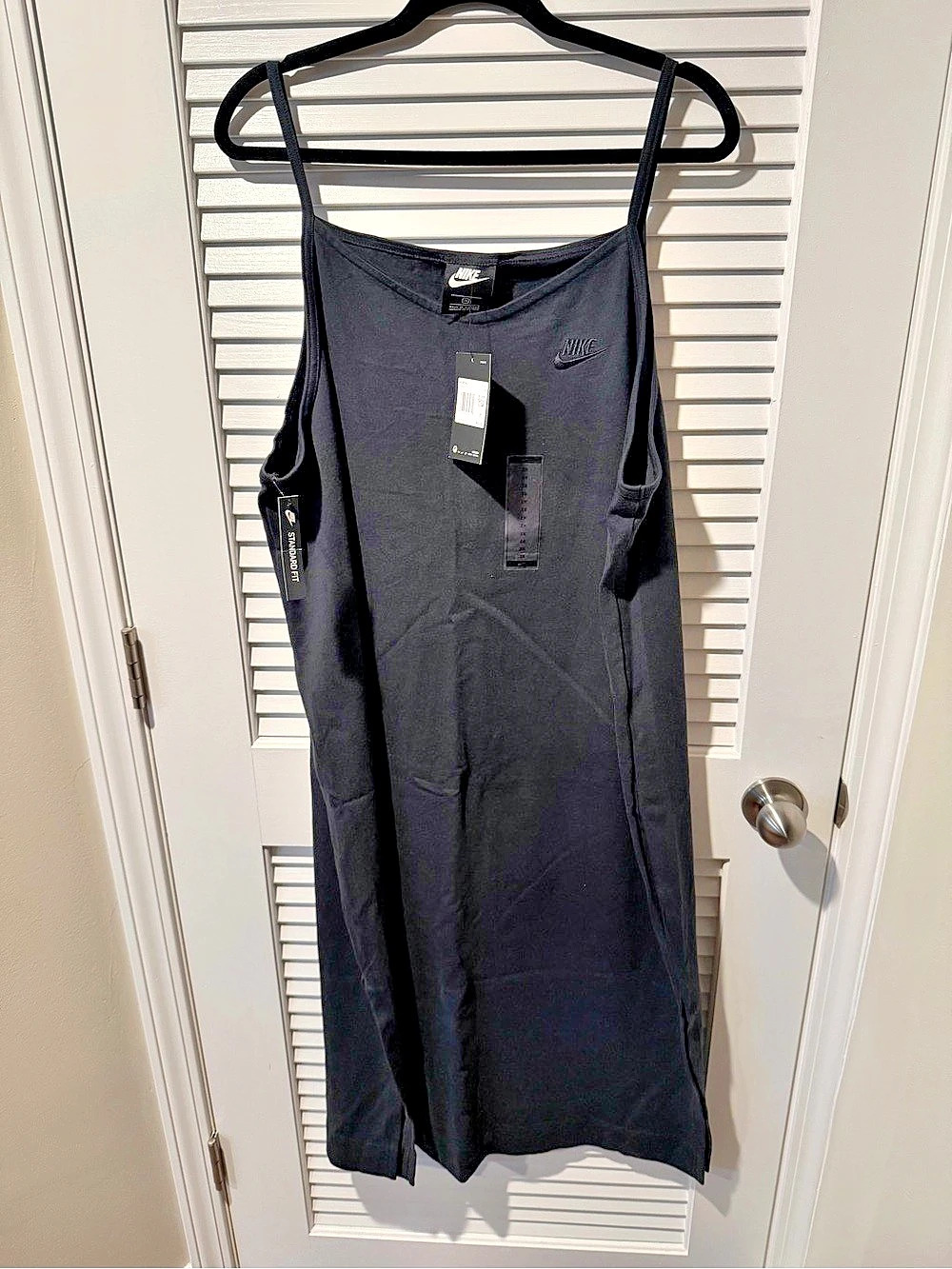 Nike Sportswear Essential Women's Dress Black Cotton